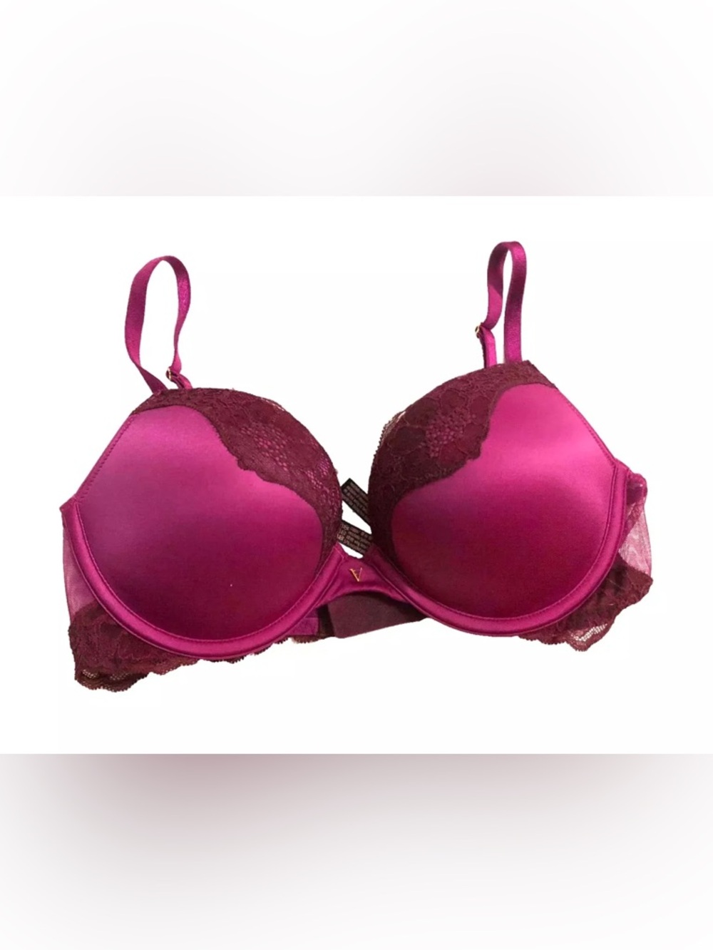 Magenta Berry Bombshell Push-up Bra VS